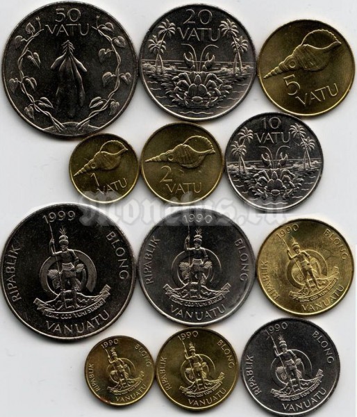 Вануату набор из 6-ти монет