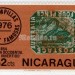марка Никарагуа 2 сентаво "Stamp Western Australia No. 3a" 1976 год
