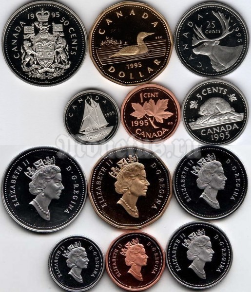 Канада набор из 6-ти монет 1995 год
