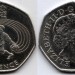 монета Великобритания 50 пенсов 2011 год XIV летние Паралимпийские игры, Лондон 2012 - Голбол