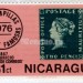 марка Никарагуа 1 сентаво "Mauritius N°2" 1976 год