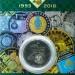 Монета Казахстан 100 тенге 2018 год - 25 лет тенге, в блистере
