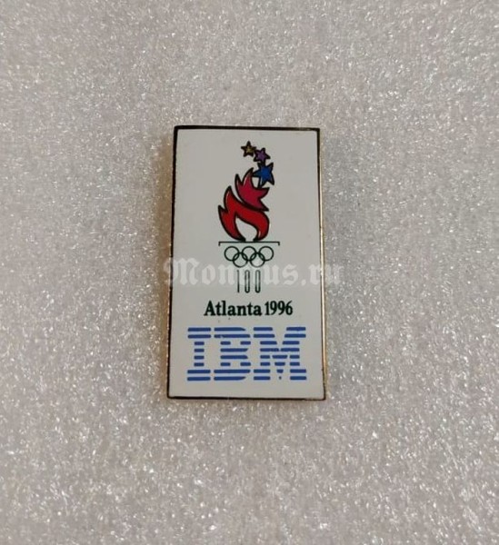 Значок ( Спорт ) Олимпиада. Атланта Atlanta 1996 Спонсор IBM