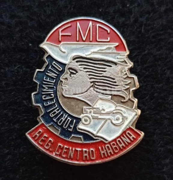 Значок Куба Cuba FMC Федерация кубинских женщин Habana Гавана, тяжелый