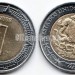 монета Мексика 1 песо 2008 года