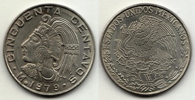 монета Мексика 50 сентаво 1979 год