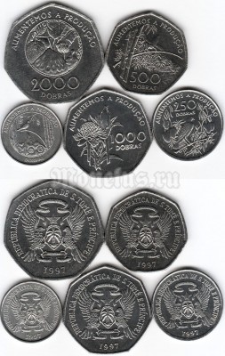 Острова Сан-Томе и Принсипе набор из 5-ти монет