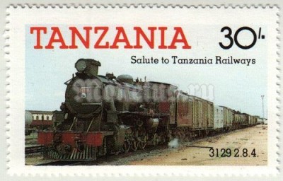 марка Танзания 30 шиллингов "№ 3129" 1985 год