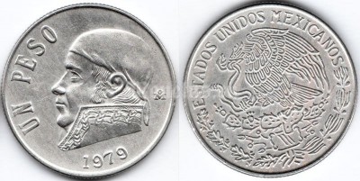 монета Мексика 1 песо 1979 года - Хосе Мария Морелос
