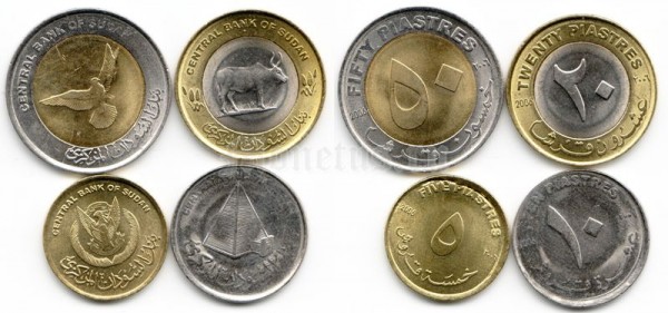 Судан набор из 4-х монет 2006 год