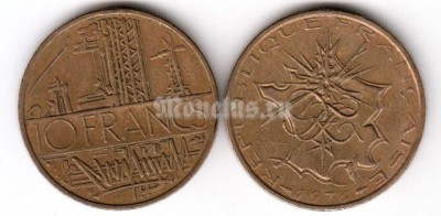 монета Франция 10 франков 1976, 1978 год