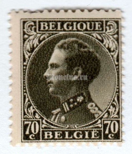 марка Бельгия 70 сентим "King Leopold III" 1935 год