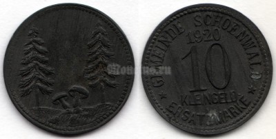 Нотгельд Германия 10 пфеннигов 1920 год Шонвальд Schoenwald