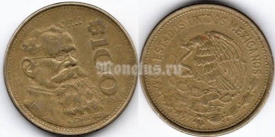 монета Мексика 100 песо 1988 год - Венустино Карранса