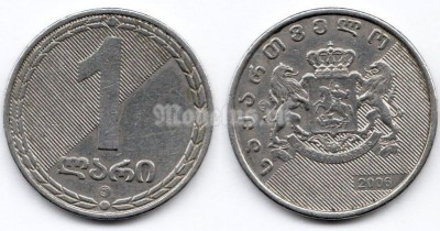 монета Грузия 1 лари 2006 год