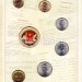 Набор из 6-ти разменных монет 2013 года серии "20 лет принятия Конституции Российской Федерации" и цветного жетона СПМД в буклете, Гознак