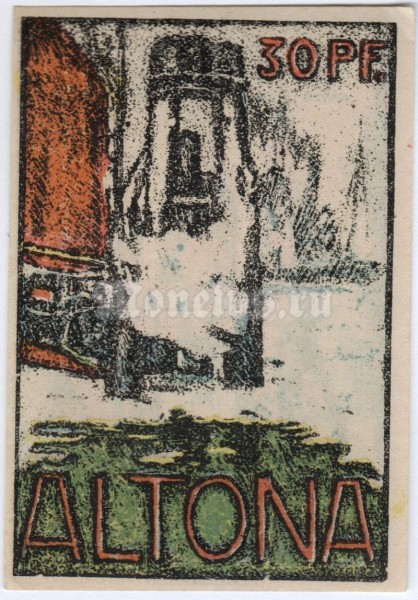 Германия Нотгельд 30 пфеннигов 1921 год Altona