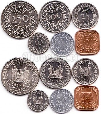 Суринам набор из 6-ти монет