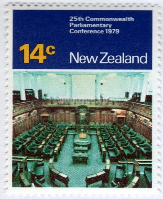 марка Новая Зеландия 14 центов "Chamber" 1979 год