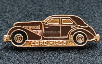 Значок Автомобиль Cord 1936 транспорт машина