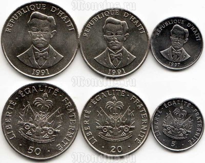 Гаити набор из 3-х монет