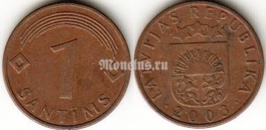 Монета Латвия 1 сантим 2003 год