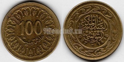 монета Тунис 100 миллимов 1997 год