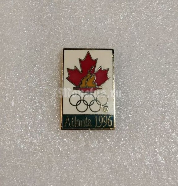 Значок ( Спорт ) Олимпиада Атланта Atlanta 1996 Национальный Олимпийский комитет Канады