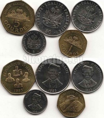 Гаити набор из 5-ти монет