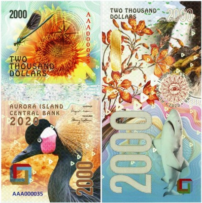 Бона Остров Аврора 2000 долларов 2020 год - Флора и фауна