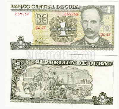 бона Куба 1 песо 2011 год