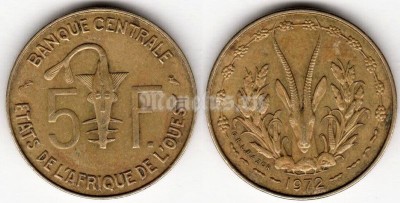 монета Западная Африка (BCEAO) 5 франков 1972 год