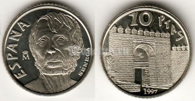 Монета Испания 10 песет 1997 год