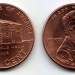 Монета США 1 цент 2009 года рождение и раннее детство в штате Кентукки (1809-1816) 200-летие со дня рождения президента Авраама Линкольна и 100-летие первого выпуска цента Линкольна