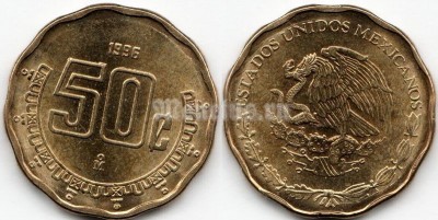 монета Мексика 50 сентаво 1996 год