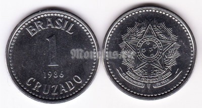 монета Бразилия 1 крузадо 1986 год