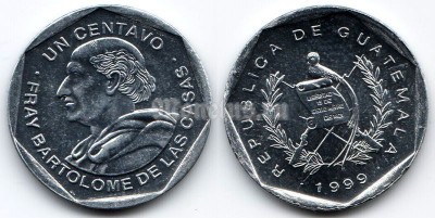монета Гватемала 1 сентаво 1999 год