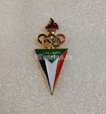 Значок ( Спорт ) Олимпиада Атланта Atlanta 1996 Национальный Олимпийский комитет Судана