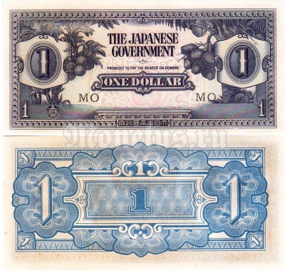 бона Малайя 1 доллар 1942 год