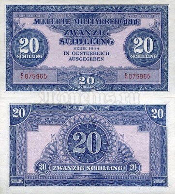 Банкнота Австрия 20 крон 1944 год