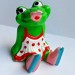 Киндер-Сюрприз, Kinder, Le Simpatiche Ranopla 1993, вып 1997 Froggy Friend, Лягушка девочка в платье