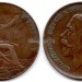 монета Великобритания 1 пенни 1912 год