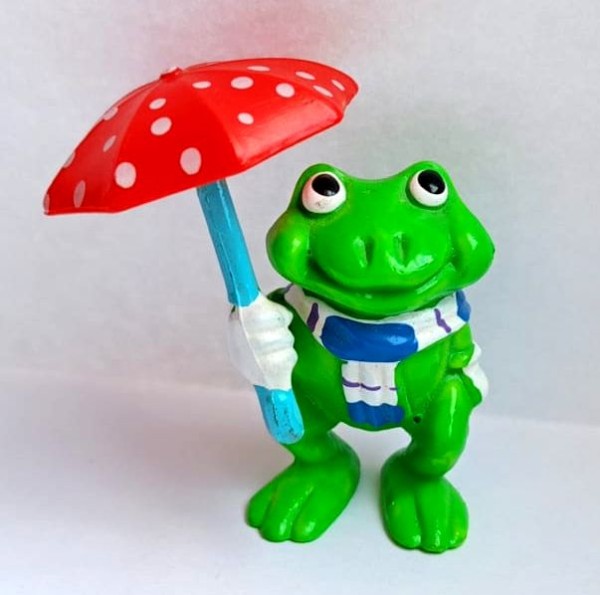 Киндер-Сюрприз, Kinder, Le Simpatiche Ranopla 1993, вып. 1997 год Froggy Friend, Лягушка с зонтиком