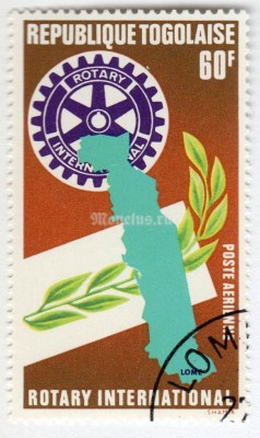 марка Тоголезия 60 франков "Symbols" 1972 год Гашение