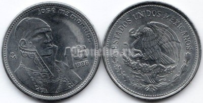 монета Мексика 1 песо 1986 года