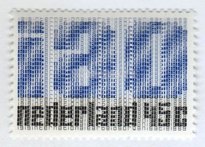 марка Нидерланды 45 центов "Initials of the International Labour Organisation" 1969 год