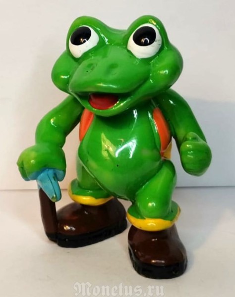 Киндер-Сюрприз, Kinder, Le Simpatiche Ranopla 1993, вып. 1997 Froggy Friend, Лягушка с тростью