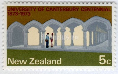 марка Новая Зеландия 5 центов "University" 1973 год