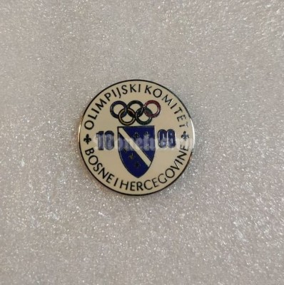 Значок ( Спорт ) Олимпиада. Атланта Atlanta 1996 Олимпийский комитет Боснии и Герцеговины