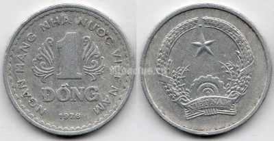 монета Вьетнам 1 донг 1976 год